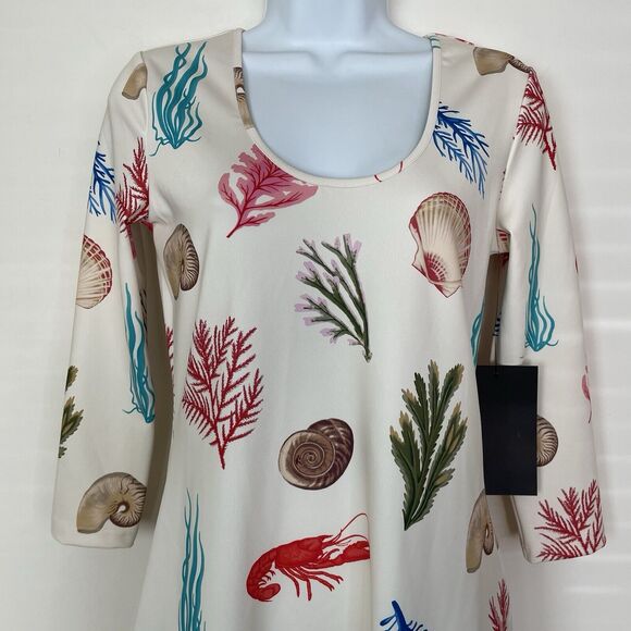 Tuckernuck Bahama Botanical Mara Mini Dress Nautical Beachy Coastal Size Small - Picture 5 of 12